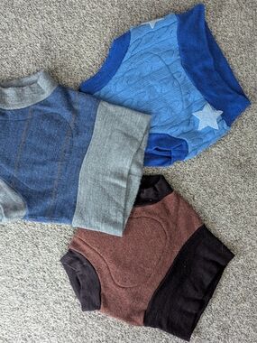 Upcycled Wool Toddler Diaper Cover x3!